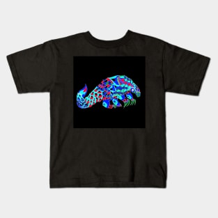 pangolin armored in kawaii pattern ecopop Kids T-Shirt